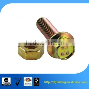 Zinc Plated Carbon Steel Hex Flange Head Bolt and Nut thumbnail-1