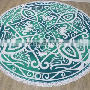 Round Beach Towels Mandala Circle Prints thumbnail-4