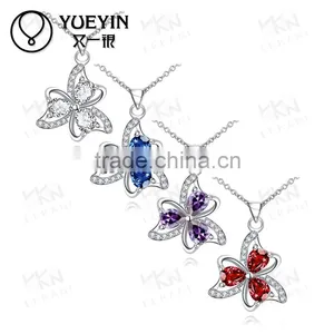 Factory Wholease Fashion Plated Silver Necklace thumbnail-1