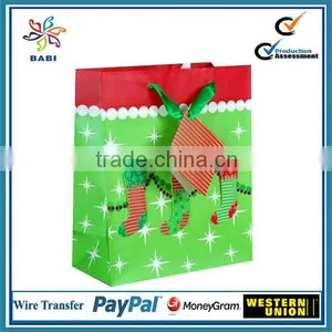 Fancy Paper Christmas Sock Gift Bags thumbnail-1