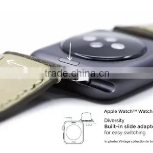 Original Kajsa Vintage Collection Genuine Leather Watch Band Wrist Strap For 42MM Apple Watch MT-3968 thumbnail-4