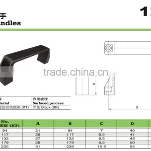 For Mini Lathe and Metal Lathe Handles Black Plastic Bow Handles thumbnail-2