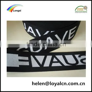 3.8cm Strong Custom Jacquard Polyester Elastic Webbing Strap for Sale thumbnail-1