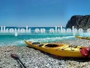 New k1 Racing Sea Kayak Sit in Kayak With Rudder Fishing Kayak From Cool Kayak for Sailing Boat thumbnail-6