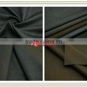Hot Selling Polyester Cotton Fabric Pin Stripe and Slub Yarn FU1081-2 thumbnail-6