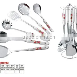 Junzhan Hot Sell Stainless Steel Kitchenware Utensils Set thumbnail-4