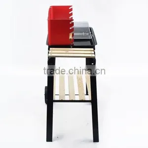 Large Square Pully Indoor Charcoal Bbq Grill thumbnail-3