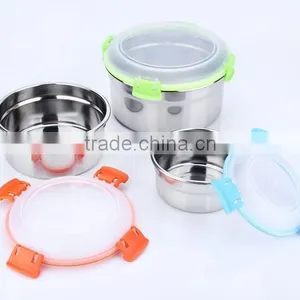 Lock Lock Stainless Steel Take Out Food Container Soup Bowl With Lid thumbnail-2