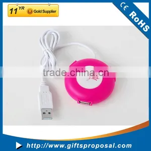 Button Shape USB Hub Round Portable Mini Hub With Webkey Function You Can Insert Website thumbnail-3