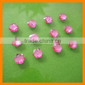 Acrylic Pink Flower Gemstone thumbnail-1