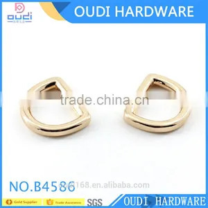 New Design Metal d Ring Shoe Accessories Light Gold Metal Shoe Buckles thumbnail-3