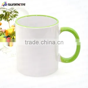 Factory Directly 11oz Rim and Handle Color Blank Sublimation Heat Press Machine thumbnail-2