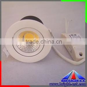 CE RoHS Marked High Bright IP50 180 Degree Adjustable COB LED Downlight With 40 Degree Beam Angle thumbnail-5