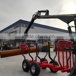 5 Tons Log Trailers With Grapple thumbnail-4