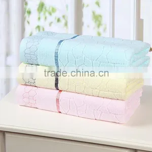 Eco-friendly Economy Wholesale Orange Red Color Bath Towel Set thumbnail-5