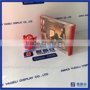 Yageli Wholesale Clear Acrylic Block Photo Frame / Acrylic Two Side Small Photo Frame thumbnail-1