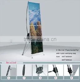 X Banner Stand Exhibition Banner Tension Display Folding Promotional Stand thumbnail-1