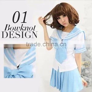 5 Colors Japanese School Uniforms Navy Style Students Costume Sailor Moon Uniform Lolita Dress thumbnail-1