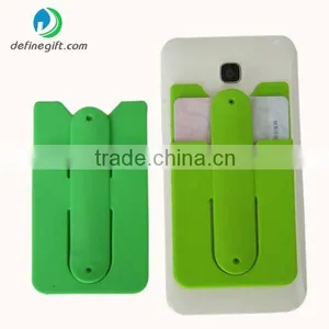 Promotion Gift Silicone Smart Wallet With Snap Stand for Cell Phone thumbnail-6