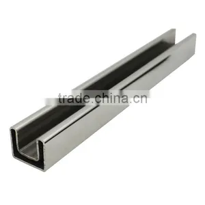 Glass Railing System Stainless Steel Slotted Handrail thumbnail-2
