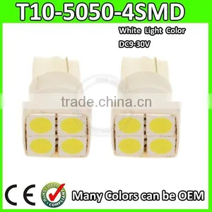 Original Factory Price Led Auto Car 194 T10/ba9s/ Led T10 4smd 5050 Auto Leds Light thumbnail-2