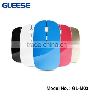 Fashional USB Rechargeable Unique 2.4Gh Wireless Mouse for Apple Notebook thumbnail-1