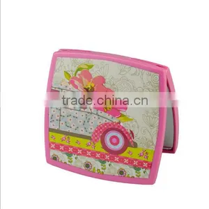 Factory Directly Square Personalized Folding Pocket Mirror thumbnail-2