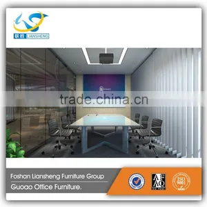 Office Meeting Room Furniture Modern Square Shape Conferece Table GMT004 thumbnail-2