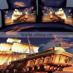 100% Cotton 3D Duvet Cover Set With City Design thumbnail-1
