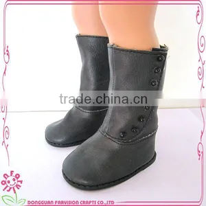 Rhinestone Cowboy Boots in Brown for 18" Dolls thumbnail-1