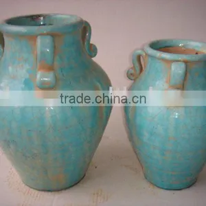 Urn Shaped Ceramic Flower Pot ,Flower Vase thumbnail-1
