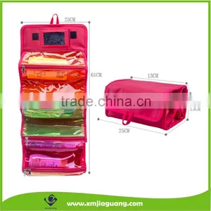 New Design Big Capacity Folding Fashion Cosmetic Bag Set Travel Hanging Toiletry Bag thumbnail-1