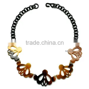 Buffalo Horn White, Buffalo Horn Jewelry, Buffalo Horn Necklace SHN-441 thumbnail-1