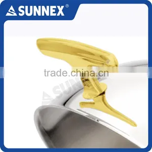 SUNNEX Stainless Steel Round Roll Top Electric Chafing Dish Set thumbnail-6