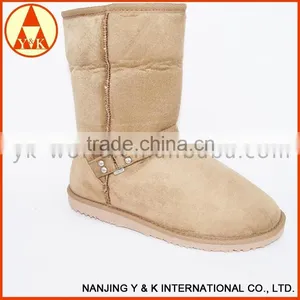 China Crazy Selling Bottine Genuine Fox Fur Snow Boots thumbnail-1