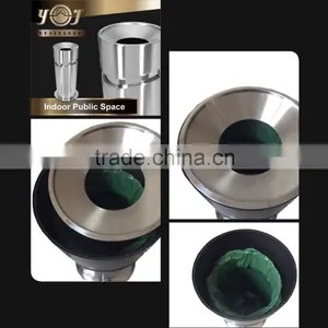 New Products Outdoor Stainless Steel Garden Garbage Trash Bin thumbnail-2