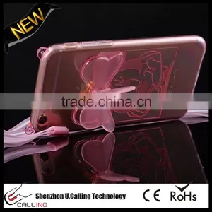 Cute Mickey Mouse Stand TPU Clear Cover For IPhone 6s thumbnail-3