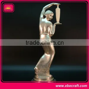 Home Decor Metal Ballerina Figurine With Bronze Dance Angel thumbnail-2