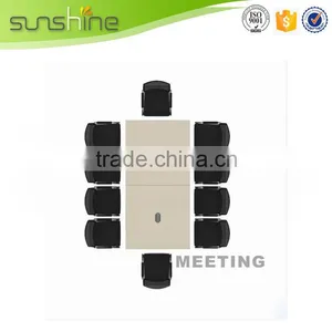 Commercial Furniture Training Table 4 Person Conference Table in Training Room thumbnail-2