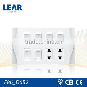F86 Series 6 Gang 2 Pin Swithched Socket thumbnail-1
