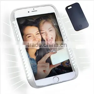 New LED Cell Phone Case for Iphone 6S. Exclusive Design by Suodarui. Super Bright LED Lighting Great for Selfie and Flashlight. thumbnail-1