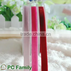 5/8 Best Quality and Price Double Sided Velvet Ribbon thumbnail-1