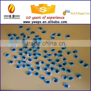 YIWU Decoration Blue Moving Eyes With Eyelash thumbnail-1