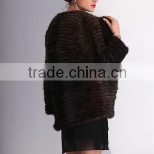 2015 Wholesale Shotr Whole Mink Women's Fur Coat on Sale thumbnail-6