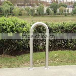 U Style Stainless Steel 1 Wave Bike Rack thumbnail-1
