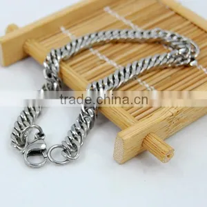 Heavy Metal Cuban Curb Link Chain Men's Bracelet Stainless Steel 22cm Length thumbnail-3