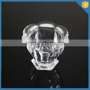 LXHY-G030 Crystal Flower Shape Tulip Glass Ice Cream Cup thumbnail-2