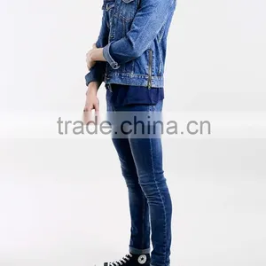 MEN'S MID WASH ZIP DETAIL DENIM WESTERN JACKET thumbnail-5