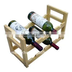 8 Bottles Wooden Wine Rack thumbnail-1