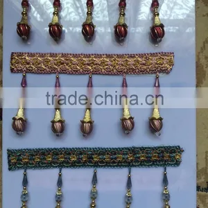 [YZLACE] Tassels Lace Curtains Wholesale 10090 thumbnail-1